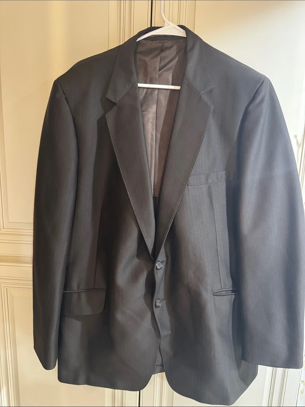 Men's Classic Black Two-Button Blazer